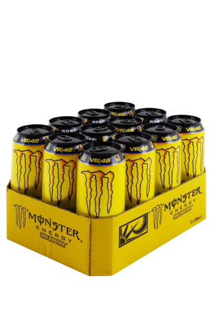 Упаковка Энергетический напиток Monster The Doctor Energy б/а ( ж/б 0.5 л 12 шт )