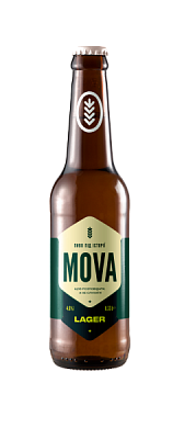 пиво mova lager с11 светлое 4,6% 0.33 л