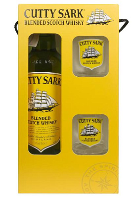 виски cutty sark с бокалами 0.7 л