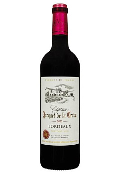 Chateau Jacquet de la Grave 2020 Bordeaux Красное Сухое 0.75 л chateau jacquet de la grave 2020 bordeaux красное сухое 0.75 л