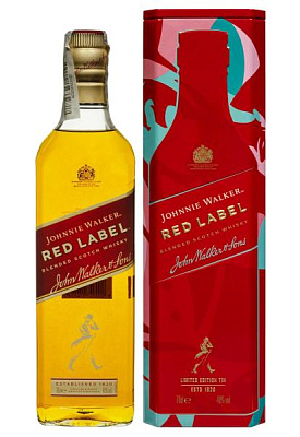 виски johnnie walker red label tin 0.7 л