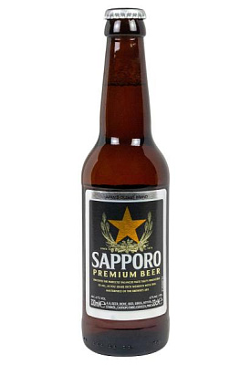 пиво sapporo 4,7% стекло 0.33 л