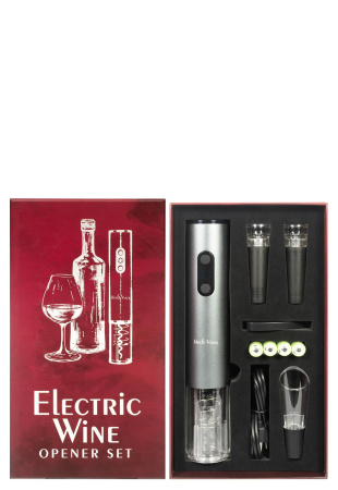 Подарочный набор электроштопор Uncle Viner Black Edition G105 new