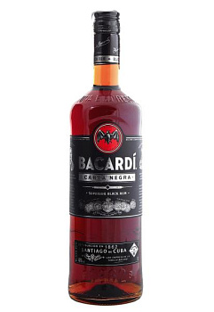 Ром Bacardi Carta Negra 1 л ром bacardi carta negra 1 л