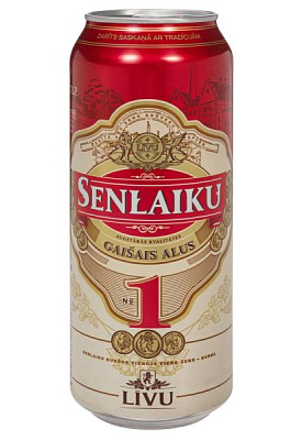 пиво livu senlaiku 1 5% светлое ж/б 0.5 л