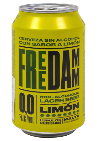 Пиво Estrella Free Damm Limon без/алк ж/б 0.33 л
