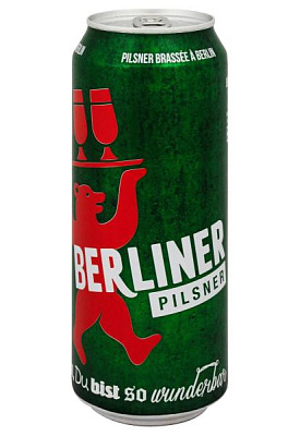 пиво berliner pilsner 5% ж/б 0.5 л