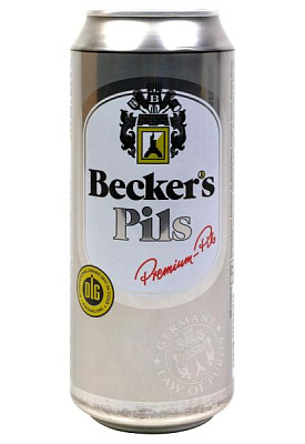 пиво beckers pils 5% светлое ж/б 0.5 л
