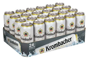 упаковка пиво krombacher ( светлое ж/б 0.5 л  24 шт )
