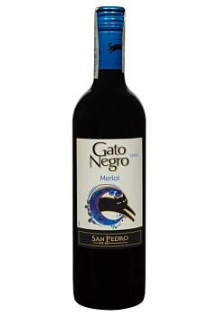 Gato Negro Merlot Красное Сухое 0.75 л gato negro merlot красное сухое 0.75 л
