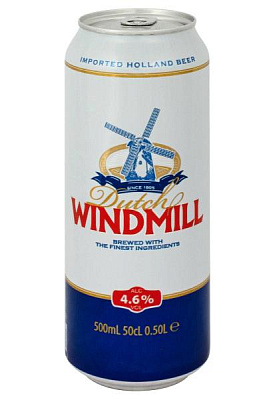 пиво dutch windmill 4,6% ж/б 0.5 л