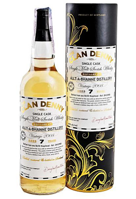 виски clan denny malt whisky allt-a-bhainne 7 y.o. 0.7 л
