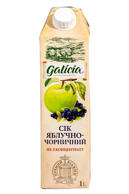сок galicia яблочно-черничный 1л