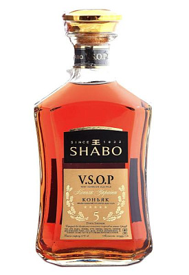 коньяк shabo v.s.o.p. в коробке 0.5 л