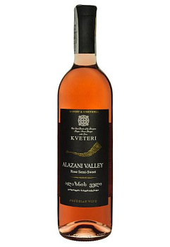 Kveteri Alazani Valley Розовое Полусладкое 0.75 л kveteri alazani valley розовое полусладкое 0.75 л