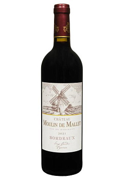 Chateau Moulin de Mallet 2021 Червоне Сухе 0.75 л chateau moulin de mallet 2021 красное сухое 0.75 л