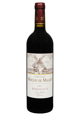 chateau moulin de mallet 2021 красное сухое 0.75 л