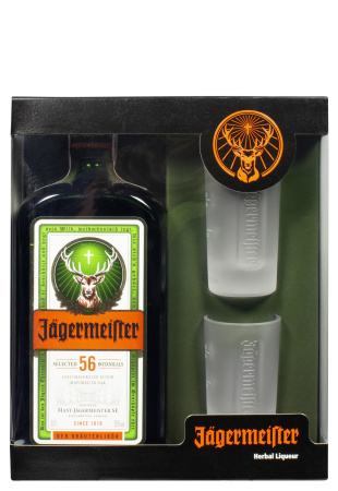 Ликер Jagermeister с рюмками 0.7 л