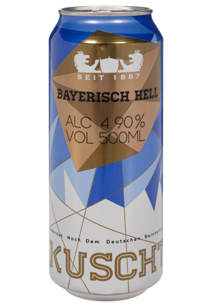 Пиво Kuschter Bayerisch Hell 4,9% светлое 0.5 л