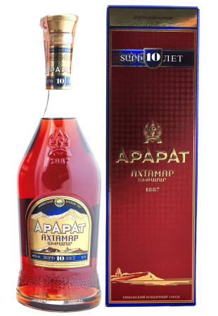 Коньяк АрАрАт Ахтамар 10 лет в коробке 0.7 л фото Коньяк АрАрАт Ахтамар 10 лет в коробке 0.7 л