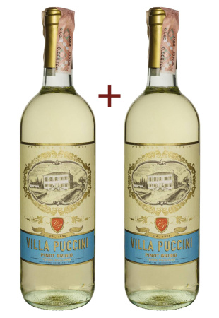 Набор вина Villa Puccini Terre Siciliane Pinot Grigio IGT Белое Сухое 0.75 (набор 2 х 0.75 л)