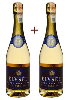 Набор вина Elysee Cuvee Selection Rose Demi-Sec Розовое Полусухое 0.75 (набор 2 х 0.75 л) набор вина elysee cuvee selection rose demi-sec розовое полусухое 0.75 (набор 2 х 0.75 л)