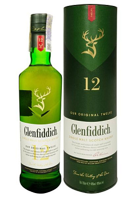 виски glenfiddich 12 y.o.gifted box 0.7 л 