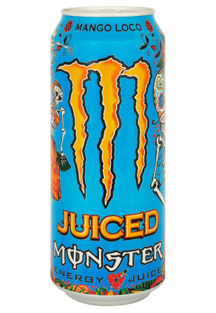 Энергетический напиток Monster Mango Loco Juiced Energy б/а ж/б 0.5 л 
