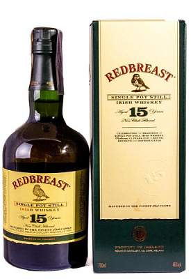 виски redbreast 15 y.o. в коробке 0.7 л