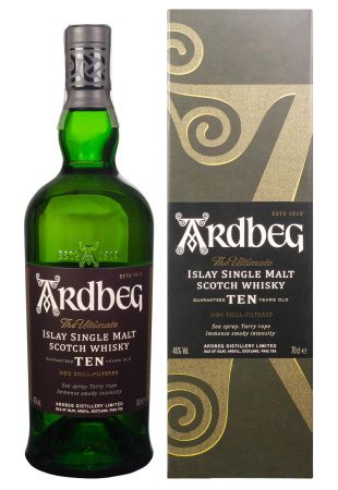 Виски Ardbeg 10 y.o. в коробке 0.7 л