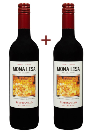 Набор вина Mona Lisa Tempranillo Красное Сухое 0.75 (набор 2 х 0.75 л)