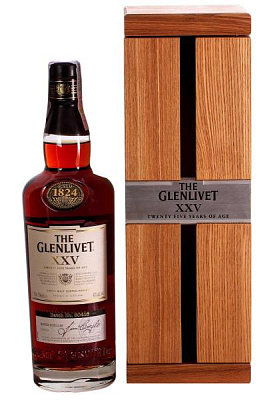 виски the glenlivet 25 y.o. в коробке 0.7 л