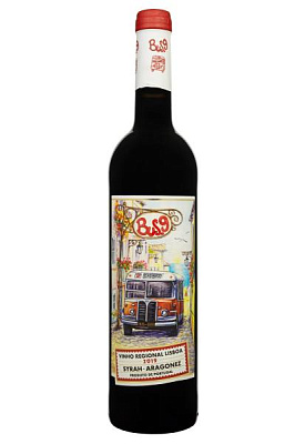vinho regional lisboa bus.9 syran-aragonez красное сухое 0.75 л