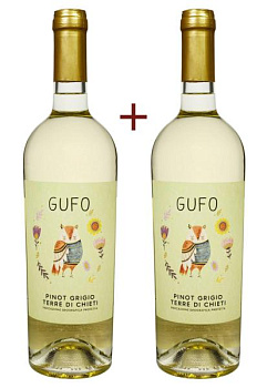 Набор вина Gufo Pinot Grigio Terre Di Chieti Белое Сухое 0.75 (набор 2 х 0.75 л) набор вина gufo pinot grigio terre di chieti белое сухое 0.75 (набор 2 х 0.75 л)