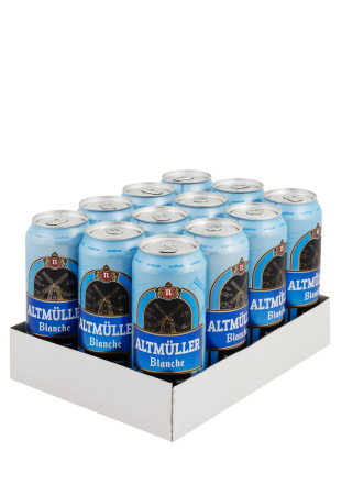 Упаковка Пиво Altmuller Blanche ( светлое н/ф 4,9%  ж/б 0.5 л 12 шт ) 