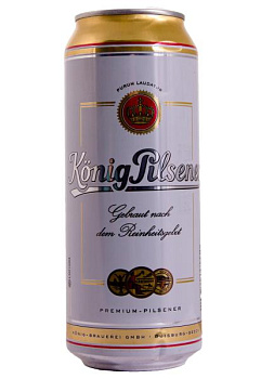 Пиво Konig Pilsener 4,9% светлое ж/б 0.5 л пиво konig pilsener 4,9% светлое ж/б 0.5 л
