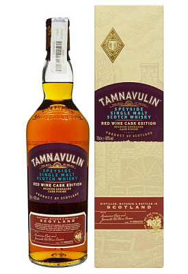 виски tamnavulin speyside single malt в деревянной коробке 0.7 л