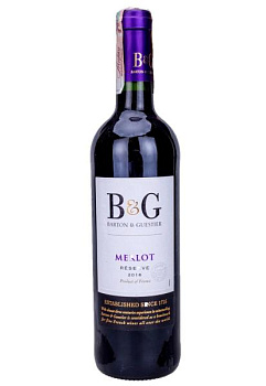 Barton & Guestier Merlot Reserve Червоне Сухе 0.75 barton & guestier merlot reserve красное сухое 0.75