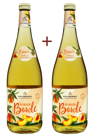 Набор Напиток на основе плодово-ягодного вина Pfirsich Bowle 1 (набор 2 х 1 л)