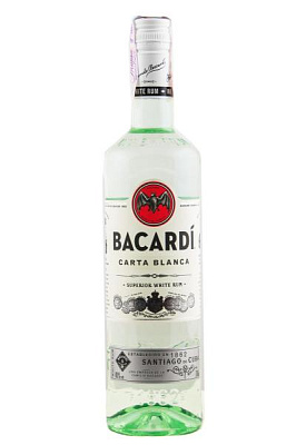 ром bacardi carta blanca 0.7 л