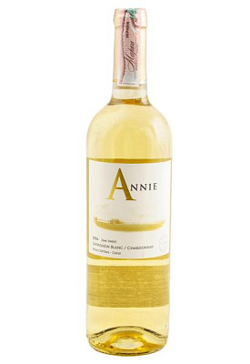 annie sauvignon blanc chardonnay белое полусладкое  0.75 л