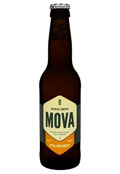 Пиво Pilsner MOVA світле 0.33 л  пиво pilsner mova светлое 0.33 л