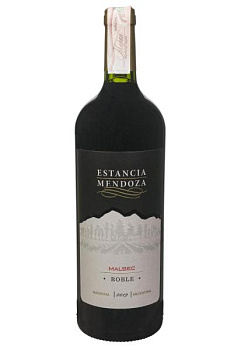 Estancia Mendoza Malbec Roble Червоне Сухе 0.75 л estancia mendoza malbec roble красное сухое 0.75 л