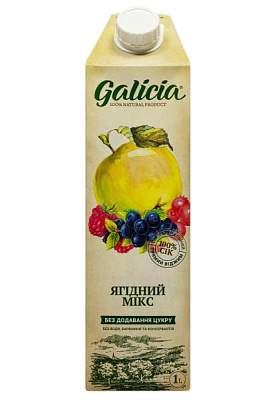 сок galicia ягодный 1 л