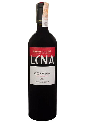 monte del fra corvina lena 2017 igt красное сухое 0.75 л