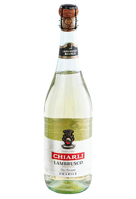 chiarli lambrusco bianco белое сладкое 0.75 л