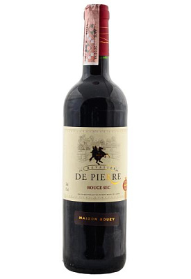 chevalier de pierre rouge sec красное сухое 0.75 л