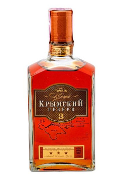 Коньяк Кримський Резерв 3 роки 0.5 л коньяк крымский резерв 3 года 0.5 л