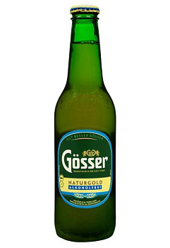 Пиво Gosser Naturgold Alcoholfrei светлое нефильтр. б/а стекло 0.33 л  пиво gosser naturgold alcoholfrei светлое нефильтр. б/а стекло 0.33 л
