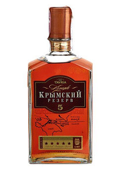 Коньяк Кримський Резерв 5 років 0.5 л коньяк крымский резерв 5 лет 0.5 л